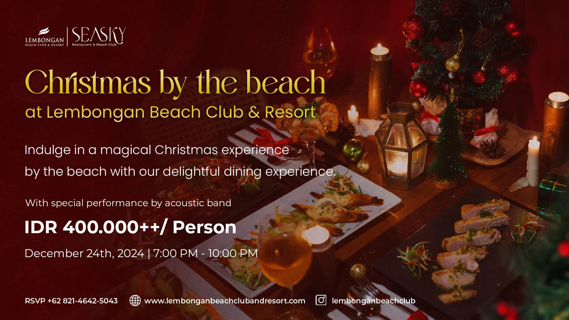 Christmas by The Beach at Lembongan Beach Club & Resort